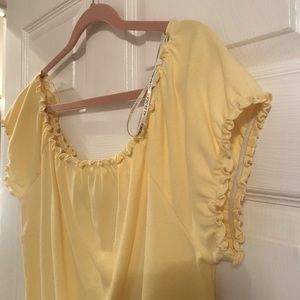 Forever 21 Yellow Off the shoulder top